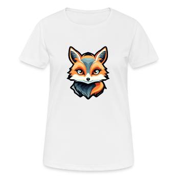 Fox Drawing - Women's Breathable T-Shirt - white - Front - AI Model Female 172 dark (172cm)