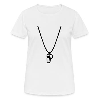 Thunderer whistle - Women's Breathable T-Shirt - white - Front - AI Model Female 172 dark (172cm)