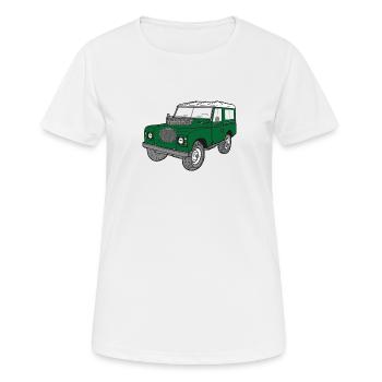 Land Rover Landie 4x4 Off-Road Series 3 88 - T-shirt respirant Femme - blanc - Devant - AI Model Female 172 dark (172cm)