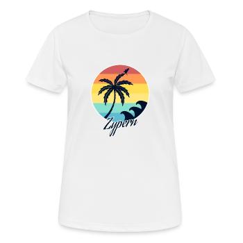 zypern - Frauen T-Shirt atmungsaktiv - Weiß - Vorne - AI Model Female 172 dark (172cm)