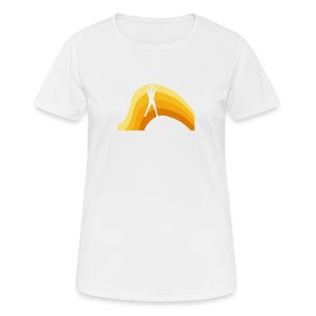 Cardio aérobique - T-shirt respirant Femme - blanc - Devant - AI Model Female 172 dark (172cm)