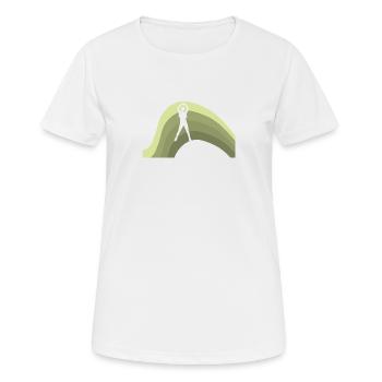 Cardio Aérobic Aérobic - T-shirt respirant Femme - blanc - Devant - AI Model Female 172 dark (172cm)