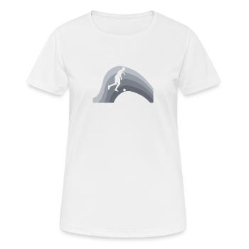 Joueur de futsal Joueur de futsal Joueur de futsal - T-shirt respirant Femme - blanc - Devant - AI Model Female 172 dark (172cm)