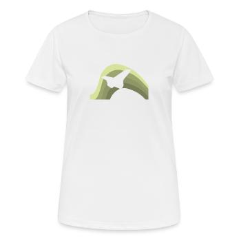 Flieger Flieger Pilot - Frauen T-Shirt atmungsaktiv - Weiß - Vorne - AI Model Female 172 dark (172cm)