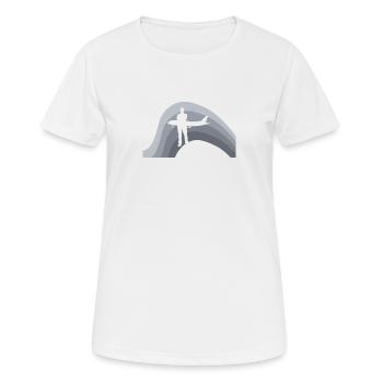 Flight Attendant Stewardess Flight Attendant - Women's Breathable T-Shirt - white - Front - AI Model Female 172 dark (172cm)