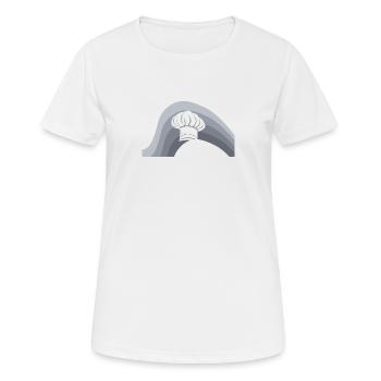 Cook Cooking Hobby Chef - Women's Breathable T-Shirt - white - Front - AI Model Female 172 dark (172cm)