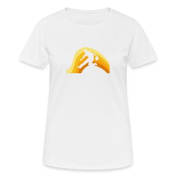 Bowling Strike Équipe de bowling - T-shirt respirant Femme - blanc - Devant - AI Model Female 172 dark (172cm)