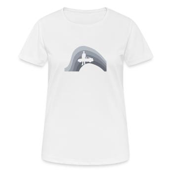 Voiture Vendeur Voiture - T-shirt respirant Femme - blanc - Devant - AI Model Female 172 dark (172cm)