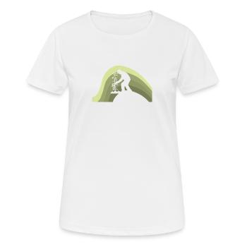 Gartenarbeit Blume - Frauen T-Shirt atmungsaktiv - Weiß - Vorne - AI Model Female 172 dark (172cm)
