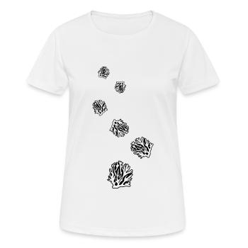 Océan de corail - T-shirt respirant Femme - blanc - Devant - AI Model Female 172 dark (172cm)