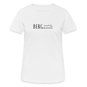 Berg Wunder - Frauen T-Shirt atmungsaktiv - Weiß - Vorne - AI Model Female 172 dark (172cm)