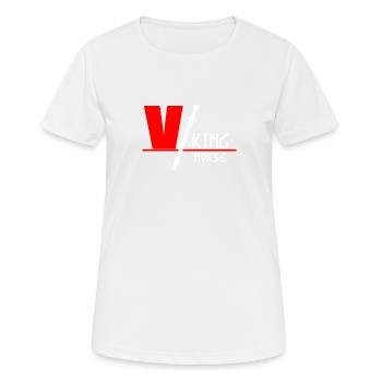 Wikinger-Nordisch - Frauen T-Shirt atmungsaktiv - Weiß - Vorne - AI Model Female 172 dark (172cm)