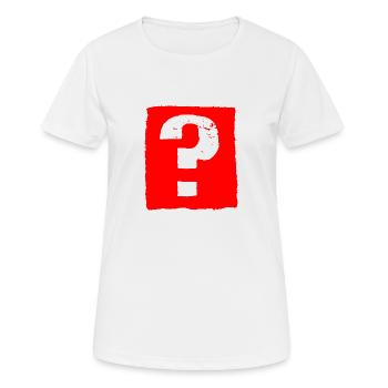 Fragezeichen! - Frauen T-Shirt atmungsaktiv - Weiß - Vorne - AI Model Female 172 dark (172cm)