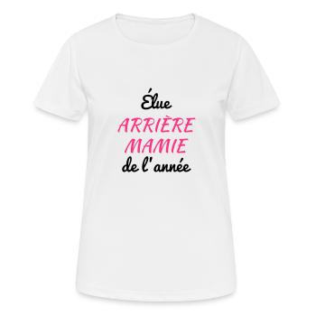 Großmütter / Oma / Mami / Großmutter / Mamy - Frauen T-Shirt atmungsaktiv - Weiß - Vorne - AI Model Female 172 dark (172cm)