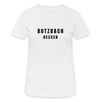 Butzbach, Hesse - T-shirt respirant Femme - blanc - Devant - AI Model Female 172 dark (172cm)
