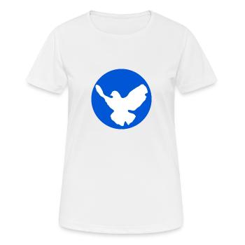 Friedenstaube - Frauen T-Shirt atmungsaktiv - Weiß - Vorne - AI Model Female 172 dark (172cm)