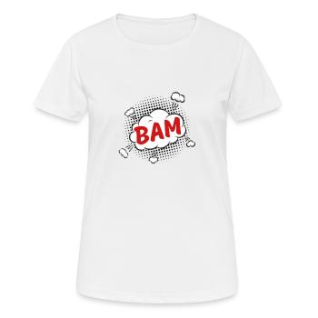 Bam - T-shirt respirant Femme - blanc - Devant - AI Model Female 172 dark (172cm)