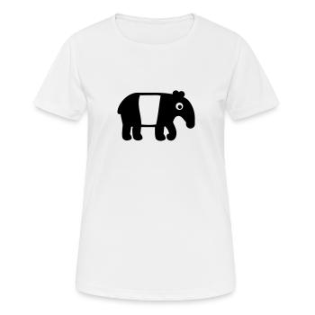 Tapir - Frauen T-Shirt atmungsaktiv - Weiß - Vorne - AI Model Female 172 dark (172cm)