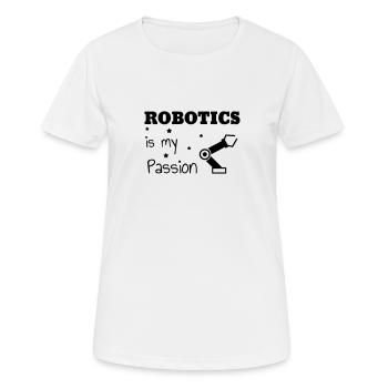 Robotics Robot Robotik Robotique Roboter - Women's Breathable T-Shirt - white - Front - AI Model Female 172 dark (172cm)