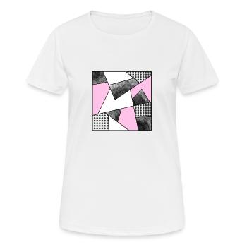 Mosaic modern pink - Women's Breathable T-Shirt - white - Front - AI Model Female 172 dark (172cm)