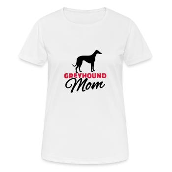 Windhund - Frauen T-Shirt atmungsaktiv - Weiß - Vorne - AI Model Female 172 dark (172cm)