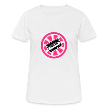 Cassette - Electro - Minimal - Women's Breathable T-Shirt - white - Front - AI Model Female 172 dark (172cm)