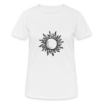 Sun - Women's Breathable T-Shirt - white - Front - AI Model Female 172 dark (172cm)