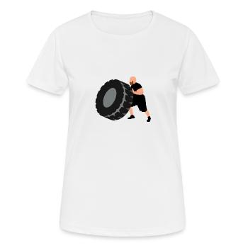hercule - T-shirt respirant Femme - blanc - Devant - AI Model Female 172 dark (172cm)