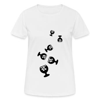 Whisky Icon - Frauen T-Shirt atmungsaktiv - Weiß - Vorne - AI Model Female 172 dark (172cm)