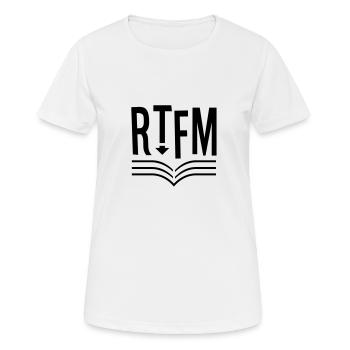 Geek - T-shirt respirant Femme - blanc - Devant - AI Model Female 172 dark (172cm)