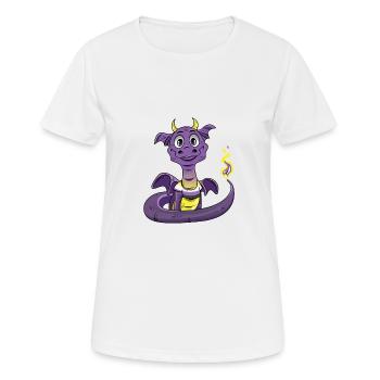 Nonbinary Pride Dragon Nonbinary - Women's Breathable T-Shirt - white - Front - AI Model Female 172 dark (172cm)