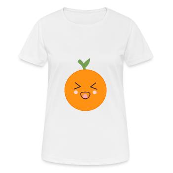 Kawaii Oranges Kawaii Fruits Kawaii Fruit - T-shirt respirant Femme - blanc - Devant - AI Model Female 172 dark (172cm)