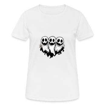 Ghosts Halloween Ghost - Women's Breathable T-Shirt - white - Front - AI Model Female 172 dark (172cm)