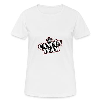 Cancun Team - Women's Breathable T-Shirt - white - Front - AI Model Female 172 dark (172cm)