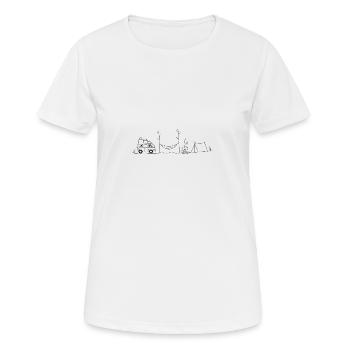 Casual Camping - Women's Breathable T-Shirt - white - Front - AI Model Female 172 dark (172cm)