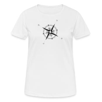Compass - Women's Breathable T-Shirt - white - Front - AI Model Female 172 dark (172cm)