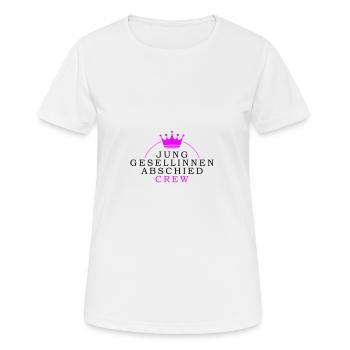 Hen Party Crew Hen - Women's Breathable T-Shirt - white - Front - AI Model Female 172 dark (172cm)