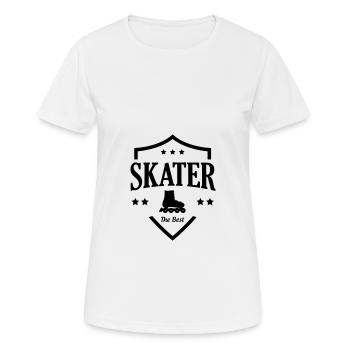 Roller Skates - T-shirt respirant Femme - blanc - Devant - AI Model Female 172 dark (172cm)