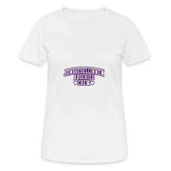 Hen Party Crew Hen - Women's Breathable T-Shirt - white - Front - AI Model Female 172 dark (172cm)