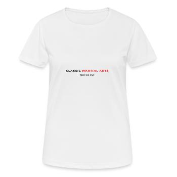 Klassische Martial Arts Filme Fan - Frauen T-Shirt atmungsaktiv - Weiß - Vorne - AI Model Female 172 dark (172cm)