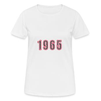1965 Year Number - Women's Breathable T-Shirt - white - Front - AI Model Female 172 dark (172cm)