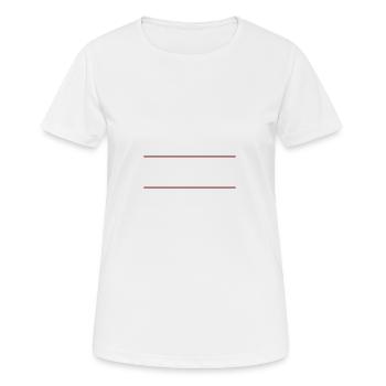 Trait du symbole linéaire - T-shirt respirant Femme - blanc - Devant - AI Model Female 172 dark (172cm)