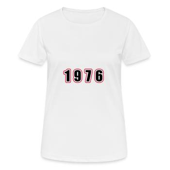 1976 Year Birthday - Women's Breathable T-Shirt - white - Front - AI Model Female 172 dark (172cm)