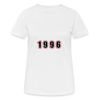1996 Year Birthday - Women's Breathable T-Shirt - white - Front - AI Model Female 172 dark (172cm)
