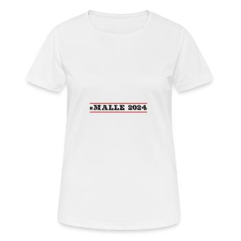 Malle 2024 - Women's Breathable T-Shirt - white - Front - AI Model Female 172 dark (172cm)