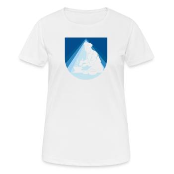 Cuisinier Chef étoilé - T-shirt respirant Femme - blanc - Devant - AI Model Female 172 dark (172cm)