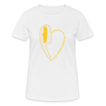 Vie plus riche 2 - T-shirt respirant Femme - blanc - Devant - AI Model Female 172 dark (172cm)