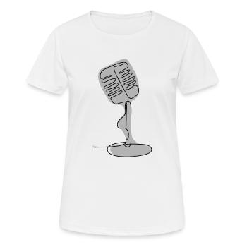 One Line Drawing - Micro - Women's Breathable T-Shirt - white - Front - AI Model Female 172 dark (172cm)
