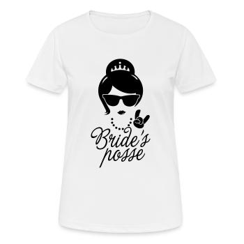 Team Bride Wedding Bridesmaids Stag do Hen night - Frauen T-Shirt atmungsaktiv - Weiß - Vorne - AI Model Female 172 dark (172cm)