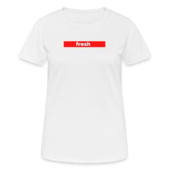 fresh - Women's Breathable T-Shirt - white - Front - AI Model Female 172 dark (172cm)